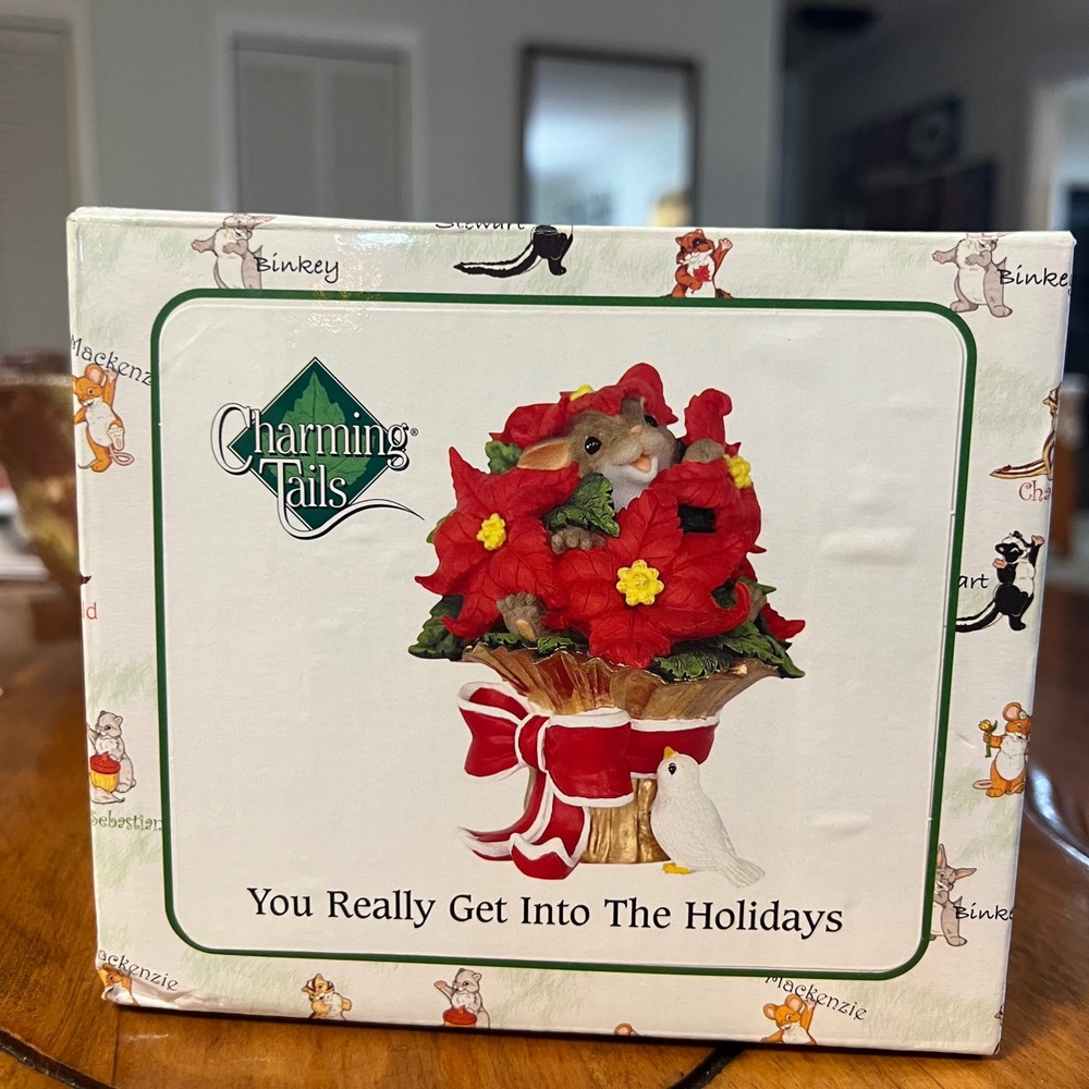 Fitz & Floyd Charming Tails "You Really Get Into The Holidays" 87/177 BRAND NEW